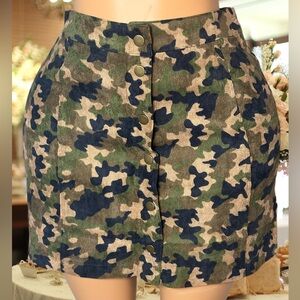 Women's Camouflage Mini Skirt